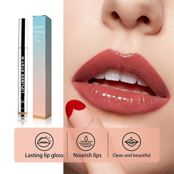 Lip Liner Peel Off Lip Tattoo Lip Stain Langvarig Ophold i Makeup Nærende 1PC 5ml