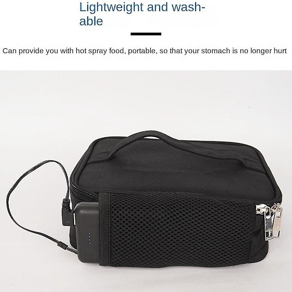 Usb Power Bank Matlåda Värmare Vattentät Picknick Mat Värmare Behållare Väska Elektrisk Lunchlåda