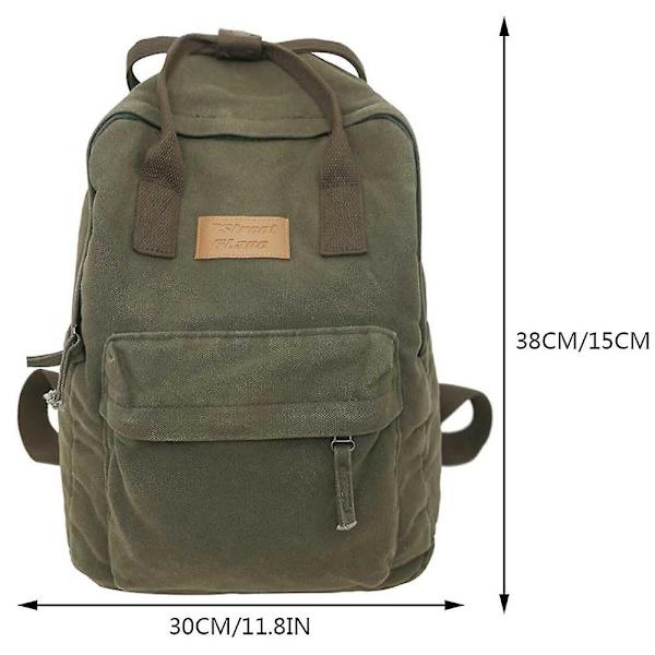 Laptop Ryggsäck Handbagage Ryggsäck För Kvinnor Män Dator Arbets Ryggsäck, College Dagryggsäckar Reseryggsäck Green