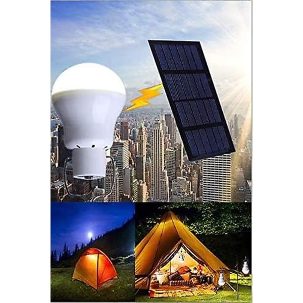 Genopladelig solcellelampe, bærbar 130lm soldrevet led lanterne udendørs hønsegårdslampe lys til indendørs vandring Fiskeri Camping teltskur Hu