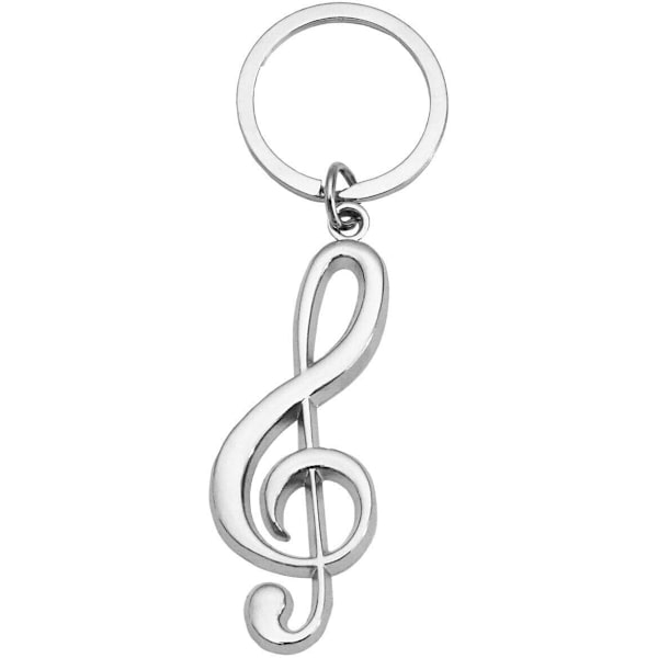 Silver Violin Nyckelring