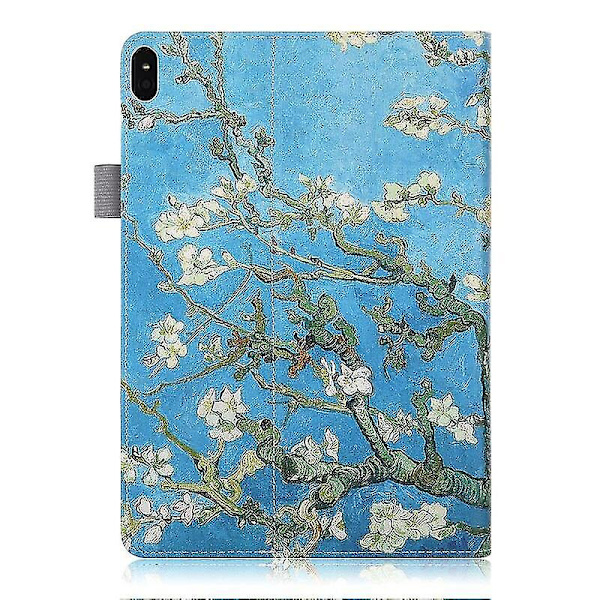 Deksel for Lenovo Tab M10 10.1 Tb-x605l Slim Folding Stand Flip Case Pu-lærdeksel for Lenovo Tab P10 Tb-x705l 10,1 tommers etuier Deep Blue