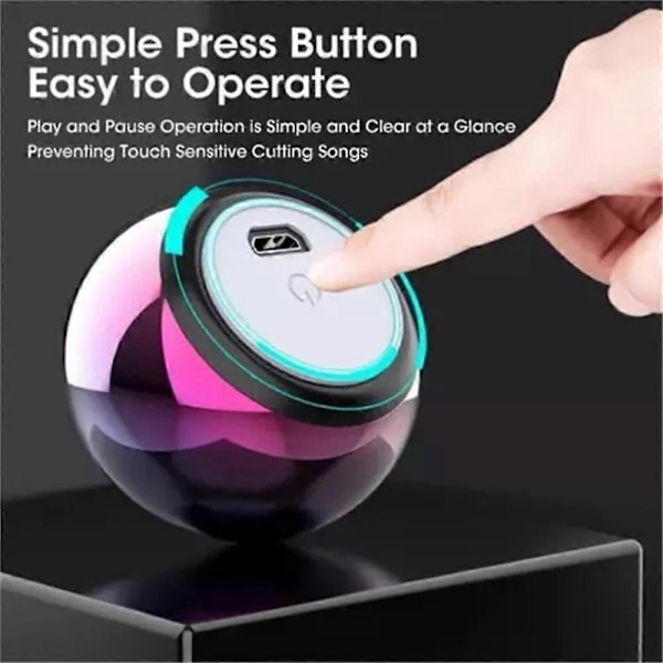 Mini Portabel Trådlös Bluetooth Högtalare Liten Subwoofer Högt Ljud Blue