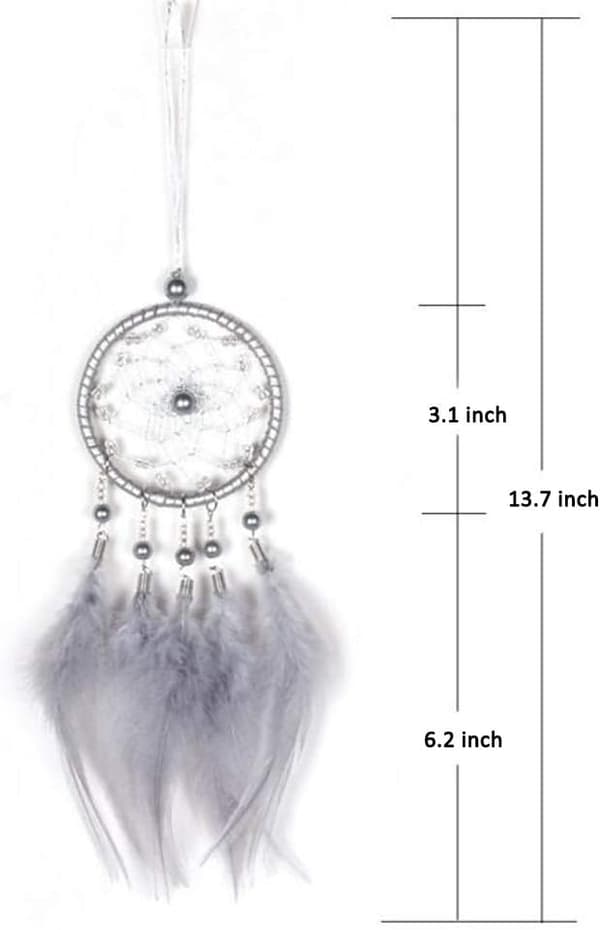 Car Rearview Mirror Dreamcatcher Feather Dreamcatcher Wall D