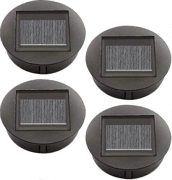 4 stk. Solcellelamper med LED-pærer, Solcellelamper, LED-solcellepanel-lyktdeksel