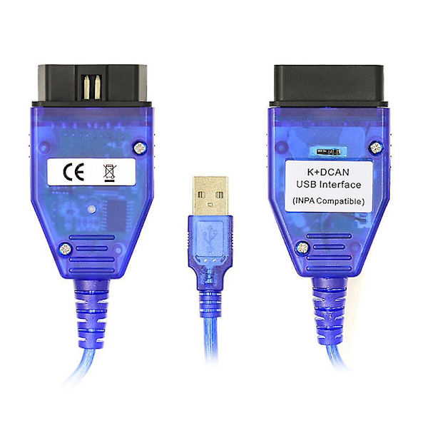 For K+can Ft232rl-brikke med bryter for skanner For K Dcan Usb-kabel Obd Obd2 diagnosegrensesnitt blue