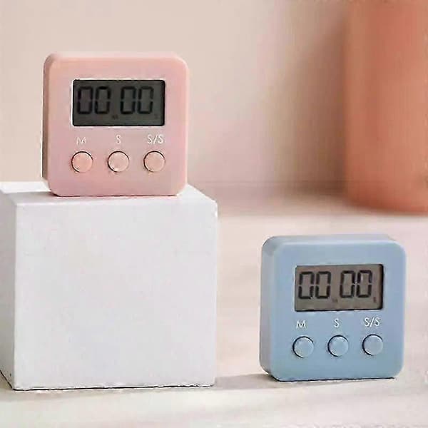 Digital Timer Påminnelse Timer Kjøkken Baking Student Postgraduate Eksamen Spørsmål Studie Stoppeklokke Trening Timer Elektronisk Timer Pink