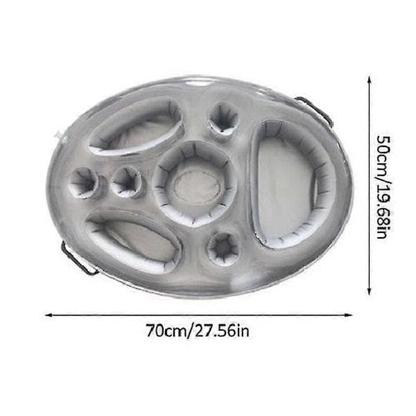 PVC Pool Float med Drikkeholder og Isbar Design 50x70cm