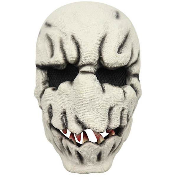 Läskig ond demon cosplay latexmask Halloween karneval djävul fest kostym rekvisita skräck ansiktsmask för vuxna