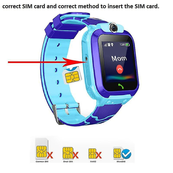 Q12 Børne Smart Watch Sos Telefon Ur Smartwatch Til Børn Simkort Foto Ip67 Vandtæt Ur Børnegave Til Ios Android - Smart Watches Q12B Pink