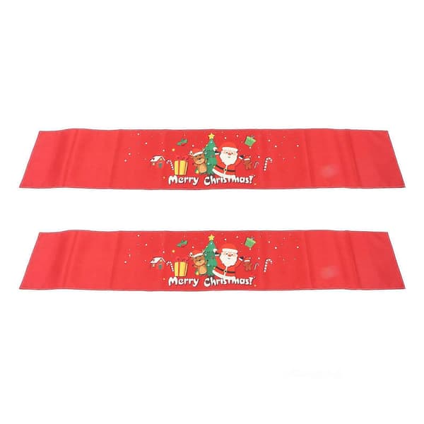 2 st juldukar enkel moderiktig rustik stil tvättbar duk bordsdekoration för matbord