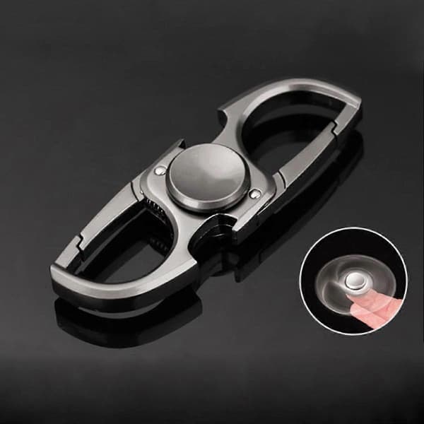 Slitesterk håndspinnerleke Fidget lommleke for voksne studenter angstlindring Black