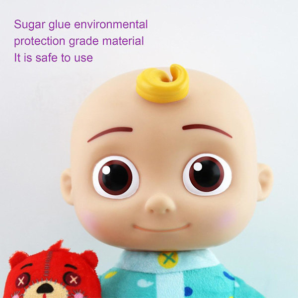 Cocomelon 25 cm musikaalinen nukkumaanmeno Jj Doll Pehmo Pehmolelu, Lasten Baby Pehmo Pehmolelu Lahjat Super Pehmeä