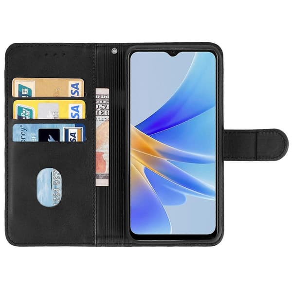 Nahkakotelo OPPO A17 -puhelimelle Black