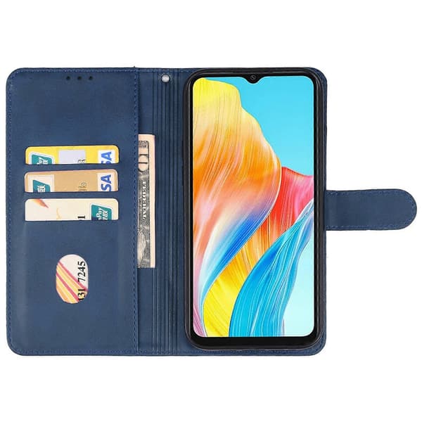 Läderfodral för OPPO A38 Blue