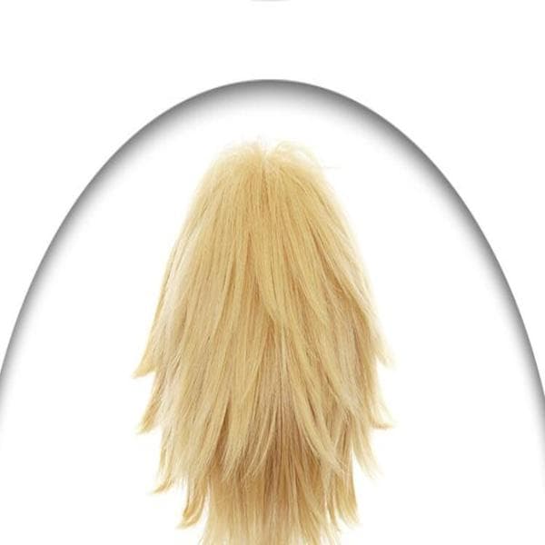 Kort rett parykk for menn (blond)