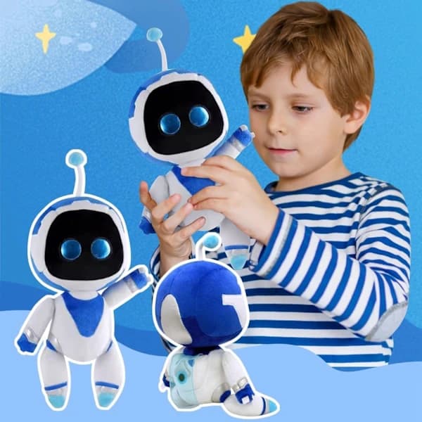 2025 Nye 30 cm Robot Plysjfigur Leker for Astro Bot, Redningsplan Kosedyr Dukke