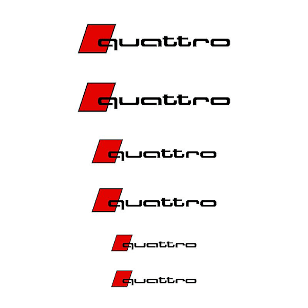 6 stk/sæt Car Styling Bremsecaliper Cover Dekorative Decals Klistermærke Til A3 A4 A5 A6 Q3 Q5 Q7 Rs3 Rs4 Rs5 Rs6 Rs7 Sport For Quattro Black