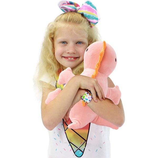 35/45/60/80 Cm Vekt Dinosaur Plysj Fylte Dyr Dinosaur Plysj Plysj Leke for Gutter Jenter Pink 45CM