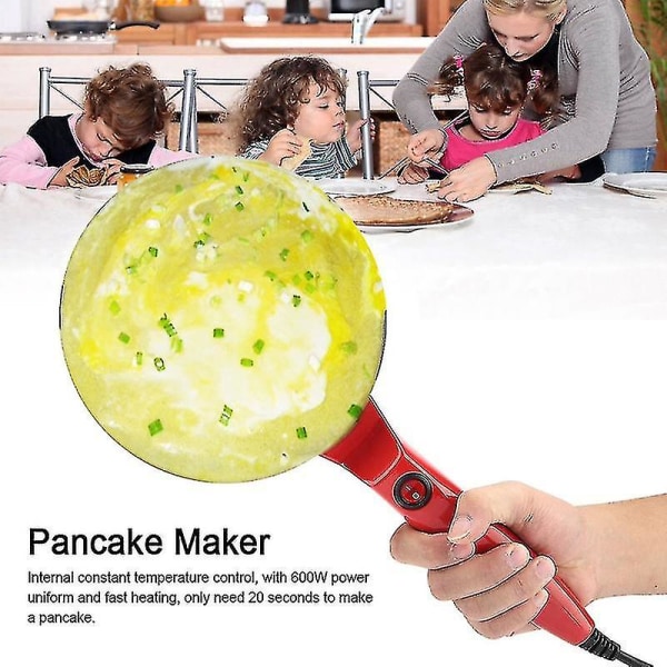 700w Elektrisk non-stick Crepe Pizza Pandekage Omelet Maker Køkken Bagegryde Qinhai