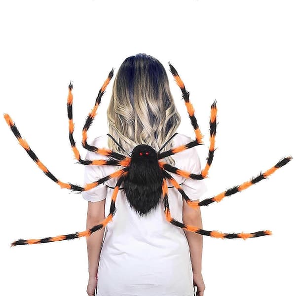 Halloween-hämähäkkireppuasu, värikäs hämähäkkipuku hihnalla ja taskulla B