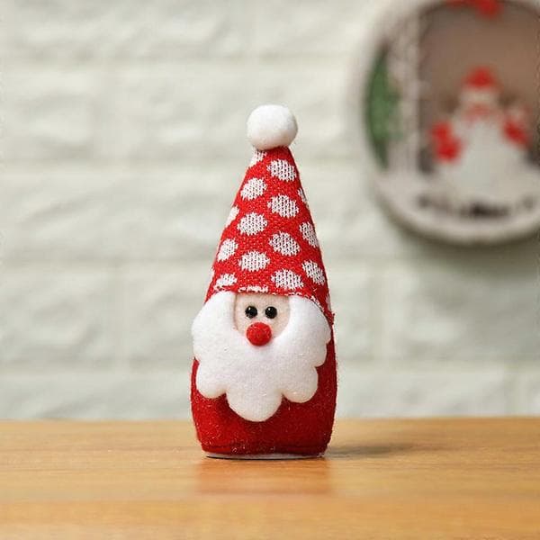 Julegnom ansigtsløs til dukke glædelig julepynt svensk Tomte Sant ABCD