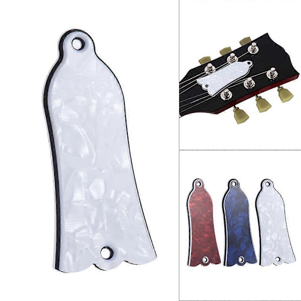 2-hulls Bellformet Truss Rod Dekkplate Scroll Plate for LP SG Flying V ES Gitar 3 Farger å Velge Mellom