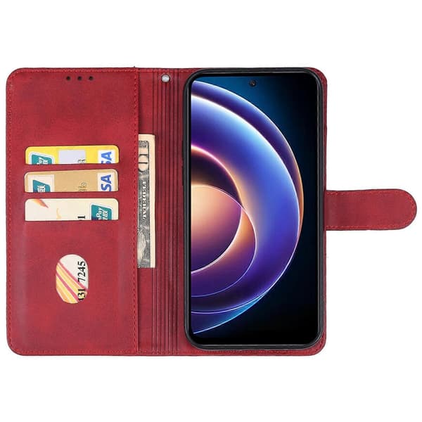 Läderfodral för Xiaomi Redmi 12 5G Red