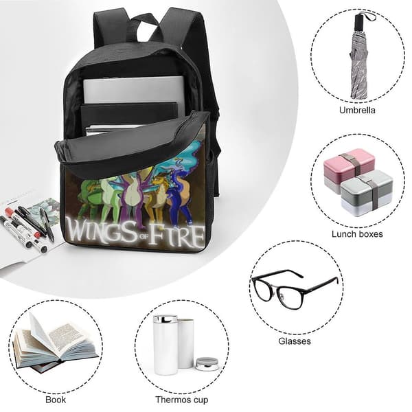 Wings Of Fire Backpacks Basic Shoulder Daypack Bookbag Satchel Knapsack Rucksack-NFe280