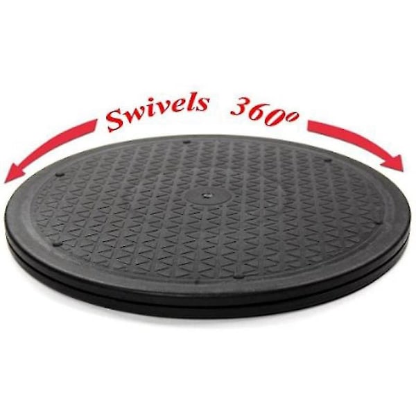 12 Tommer Heavy Duty Roterende Svingbar Stål Stativ For Monitor TV Dreieskive Lazy Susans Svart Rund Sha