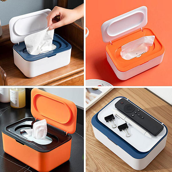 Våtvevsboks i PP-materiale, multifunksjonell vevsdispenser for stuen Grey