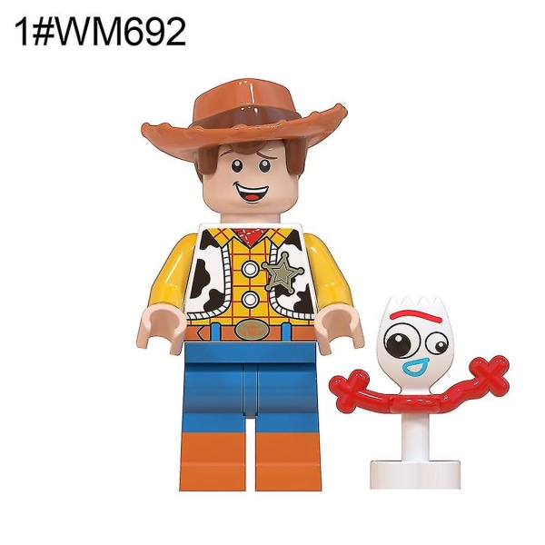 WM6060 Buzz Lightyear Woody Minifigur Byggeklosser Barnegave samleobjekt Woody