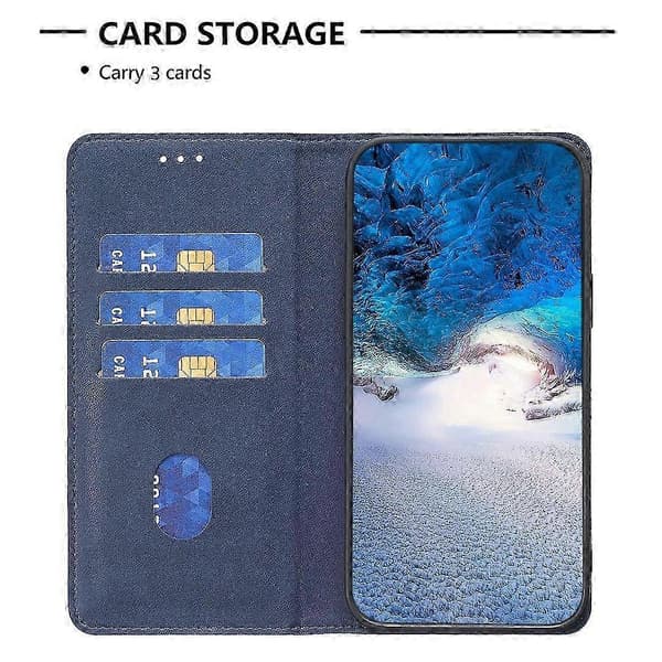 Til A56 5G Etui Slots Telefon Cover - Rose Blå Multicolor