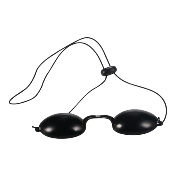 Fleksible Solarium Vernebriller Eyewear UV beskyttelsesbriller Bærbare svarte briller Vernebriller