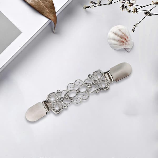 Sweater Sjal And Krave Klips Guld Silver 1
