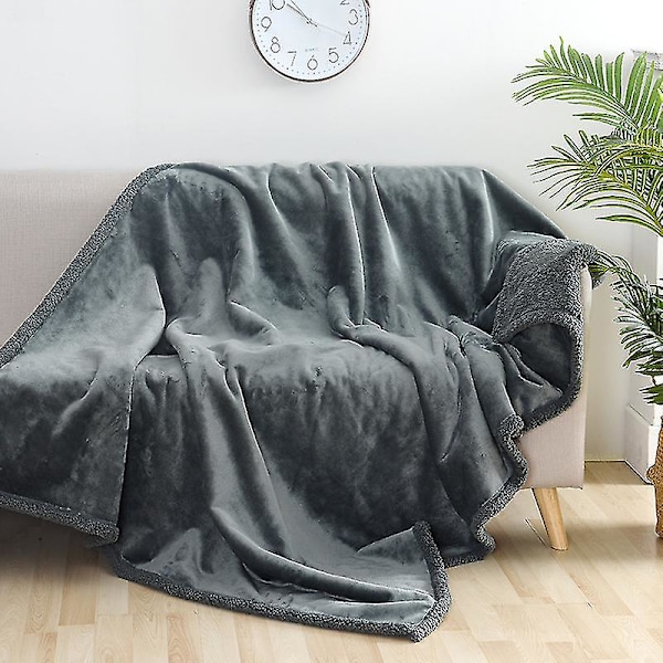 Vattentät Filt Love Filt för Par Vattentät Stänk Grå 71*100CM