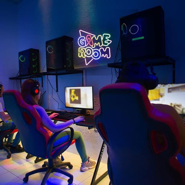 MH-Neonljus för spelrum, LED, coolt neonljus, USB-driven konstvägg