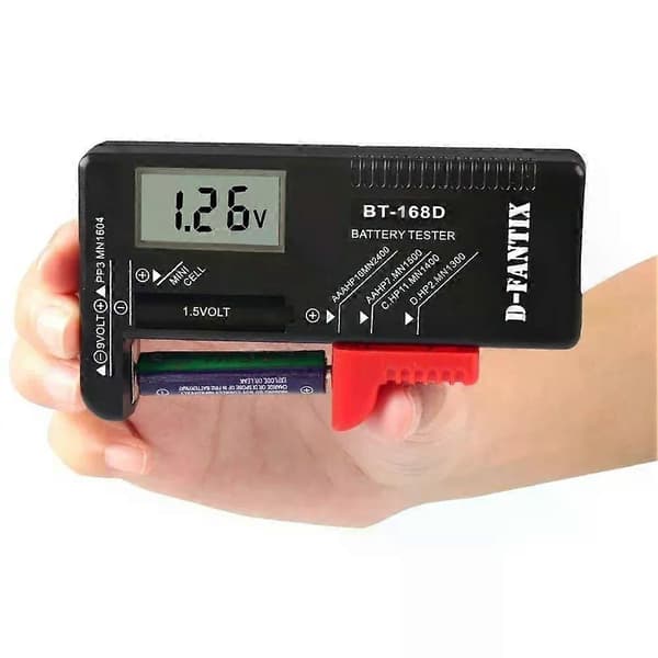 BT-168 /BT-168D Batteritestare Pekare/Digital Display Batterikontroll Volt Mät Universal för C D AA AAA 9V 15V Knappcell