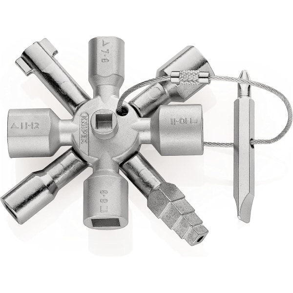 Universal kontrollskåpsnyckel för alla standardskåp och låssystem (92 mm) 00 11 01