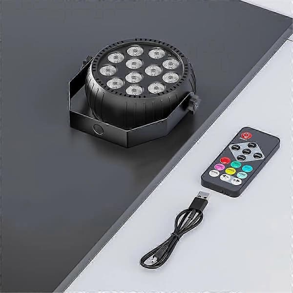 Strobelys jul, Strobelys fjernkontroll RGB 10W Trådløst LED Strobelys for scene dans bryllupsutgave 0,5 5