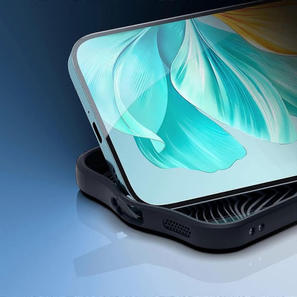 Støtsikkert telefondeksel for Honor 200, 200 Pro, 200 Lite Black Honor 200 Lite