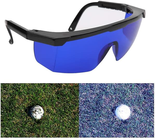 Golfbold Finder Briller Med Blåtonede Linser Til At Finde Bold