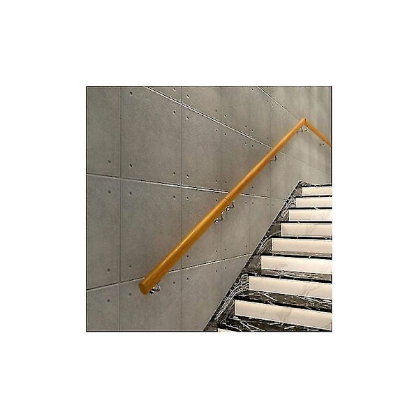 Sklisikre trehåndtak, sklisikre håndløperkorridorstøttestenger for innendørs loft, 2 rustfrie stålbraketter (størrelse: 30 cm, K8jnjmx6