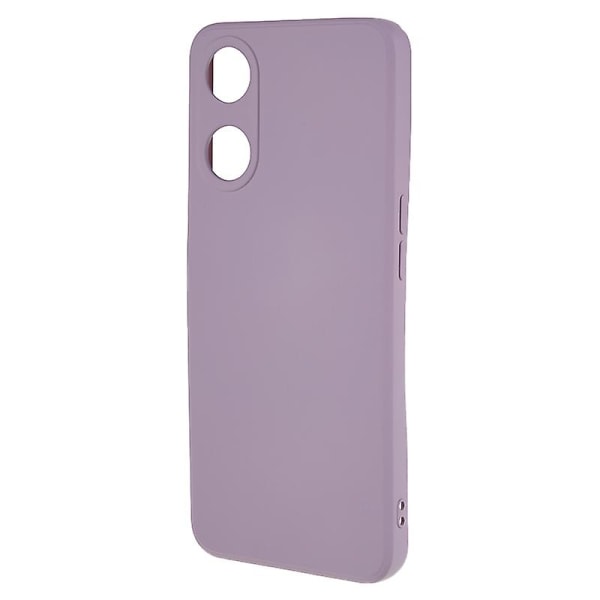 For Oppo A58 5g fiberforing gummiert TPU-deksel Anti-ripe telefondeksel Light Purple