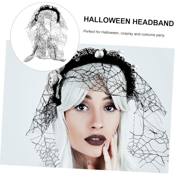 Pelottava Pääpanta Halloween-Pääkoriste Kallo Pääpanta Kallo Pää Pääpanta Halloween-Rekvisiitta Pääpanta Cosplay Halloween-Tarvikkeet Ainutlaatuinen Hiuspanta