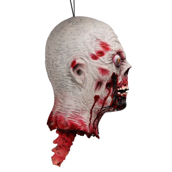 Halloween Spøkelseshus Dekorativ Hengende Dinglende Latex Blodig Hode Spøkelse bd