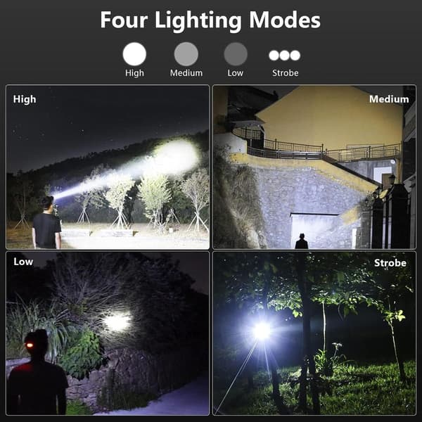 LED-pandelygter til voksne, 90.000 lumen superlys