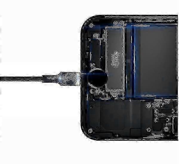 Bildatakabel, fjæruttrekkbar ladekabel egnet for iPhone