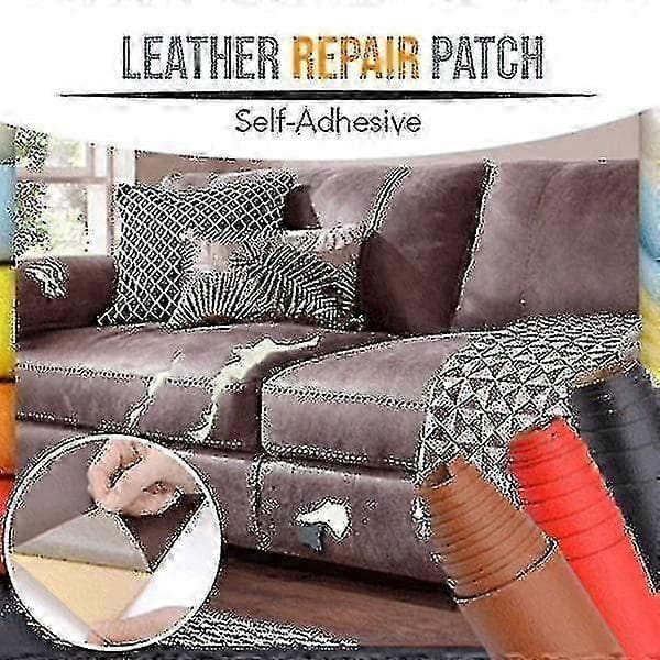 Selvklæbende læderreparationslap til sofa, bilsæde, stol, renoveringsmærkat Azure 10*20cm