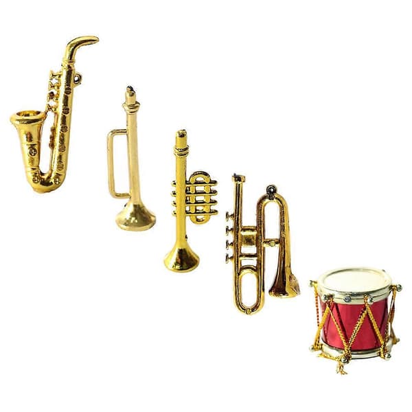 Plastik Mini Saxofon Model Musikinstrument til Indretning 1Sæt